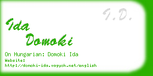 ida domoki business card